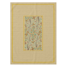 Mariposas nouveau y árboles Naranjas de 50" x 72