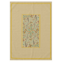 Mariposas y árboles Naranjas de 60" x 84"