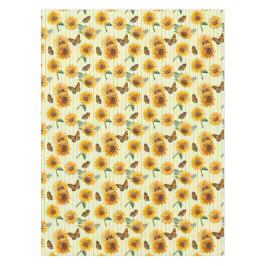 Mantel Mariposas Y Sunflower A La Raya Del País