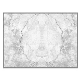 Mantel Mármol blanco y gris simple | Pequeña