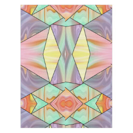 Mantel Mármol Líquido Geométrico Abstracto Pastel
