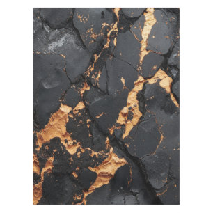 Mantel Mármol Negro Elegante con Venas Doradas Arte Moder