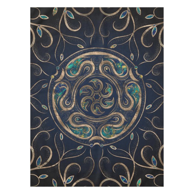 Mantel Mármol ornamental y oro (Anverso)