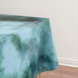 Mantel Mármol verde azul