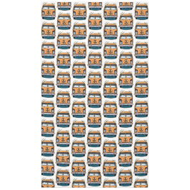 Mantel Marrón retro hippie vans cumpleaños