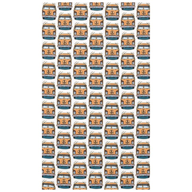 Mantel Marrón retro hippie vans cumpleaños (Anverso)