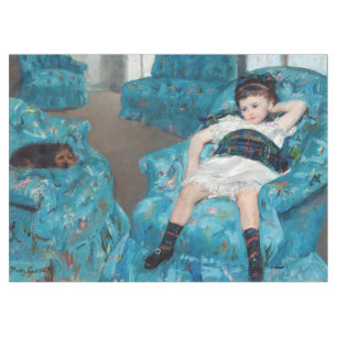 Mantel Mary Cassatt - Niña pequeña en un sillón azul