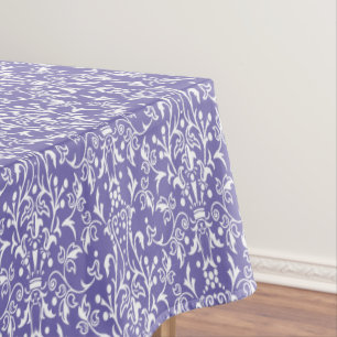 Mantel Matraz morado y blanco