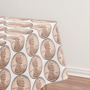 Mantel Matriz de dinero de peniques de cobre