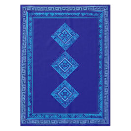 Mantel Meander griego - Llave griega - tonos azules