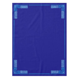 Mantel Meander griego - Llave griega - tonos azules