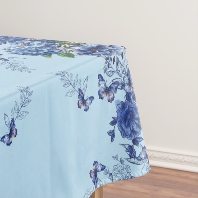 Mantel Medalla de flor de mariposa azul cielo (In Situ)
