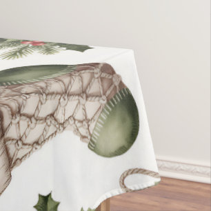 Mantel Medias de Navidad Bayas de Invierno