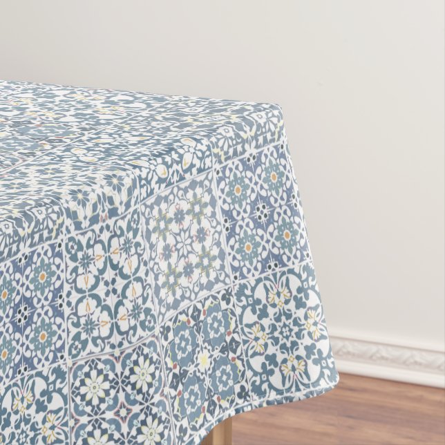 Mantel Mediterranean Tiles, Moroccan, Majolica, Azulejo (In Situ)