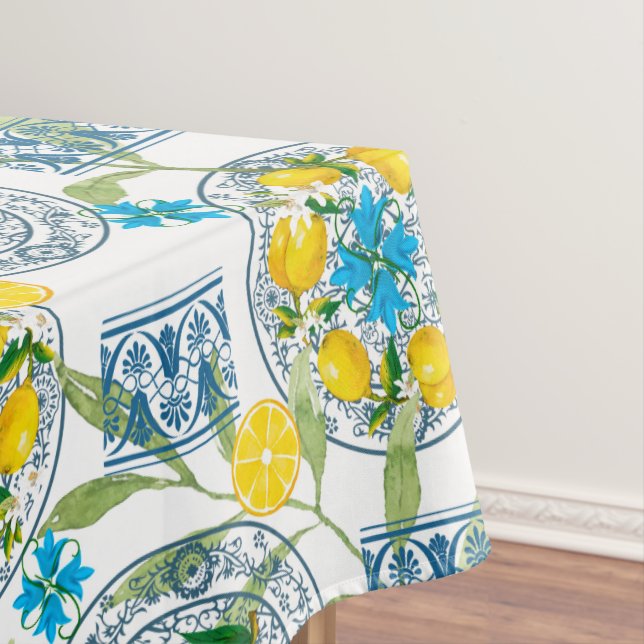 Mantel Mediterráneo, estilo toscano, aceitunas, patrón    (In Situ)