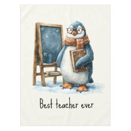 Mantel Mejor maestro jamás diseño de pingüino de invierno