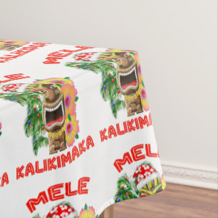 Mantel Mele Kalikimaka Santa Claus Tiki