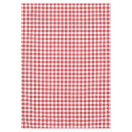 Mantel Mellow Classic Gingham - red white check plaid.