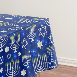 Mantel Menorá Azul