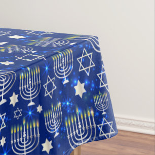 Mantel Menorah azul
