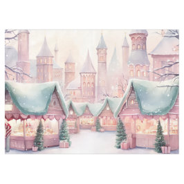 Mantel Mercado de Navidades íntimos y rosados - Escena in