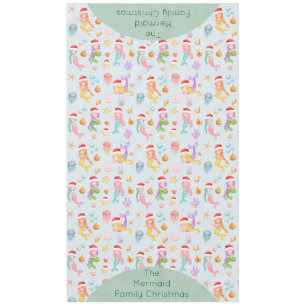 Mantel Mermaid Santa Navidades