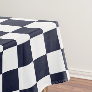 Mantel Mesa de Comedor de Patrones de Patrón Blanco Azul 