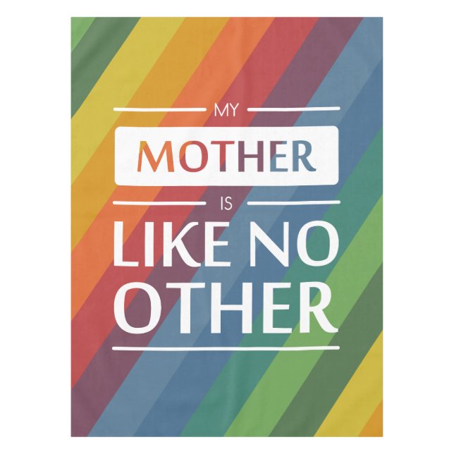 Mantel Mi madre no es como ningún otro (Anverso)