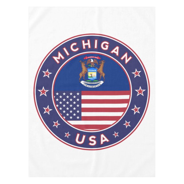 Mantel Michigan sticker, phone case, bag, clock (Anverso)