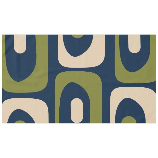 Mantel Mid-century Modern Abstract Piquet Pattern (Frente (Horizontal))