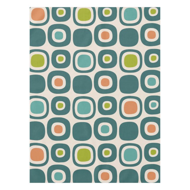 Mantel Mid Century Modern Garden Path Pattern (Anverso)