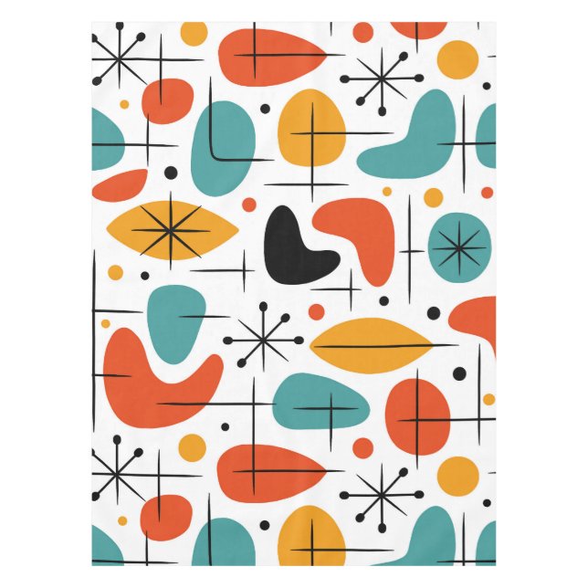 Mantel Mid Century Modern Starburst Pattern (Anverso)