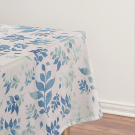 Mantel Mimbre Antiguo Floral Azul Hoja