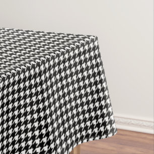 Mantel Mini modelo de Houndstooth blanco y negro