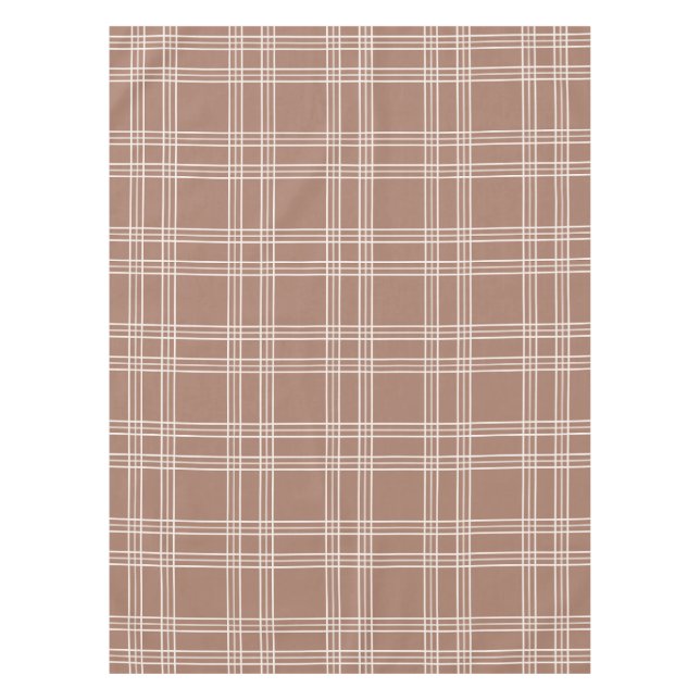 Mantel Mocha Mousse Gingham (Anverso)