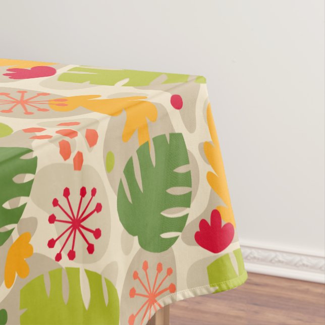 Mantel Mod Monstera Leaf Resumen Tropical Hawaiano - Cáli (In Situ)