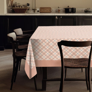 Mantel Moda Classic Coral Gray Check Tableclol para casa