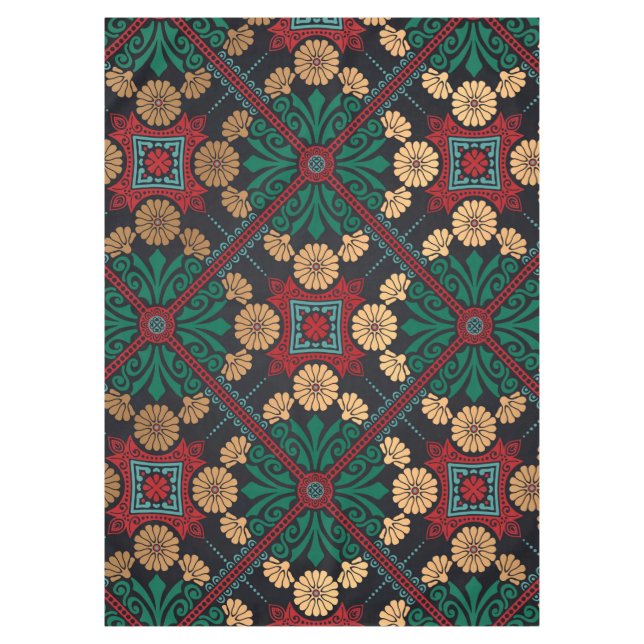 Mantel Moda elegante Patrón de tejas decorativas (Anverso)