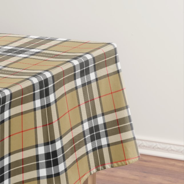 Mantel Moda familiar Thomson Camel Tartan Plaid Pattern (In Situ)