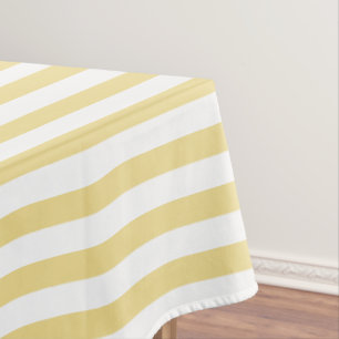 Mantel Moda moderna Patrón de franjas blancas de oro amar