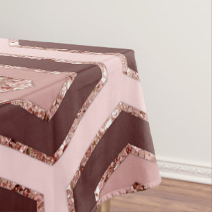 Mantel Moda moderna Rosa Rosa Rosa Rosa Oro Hexágono Geom