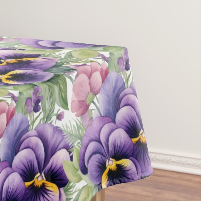 Mantel Moda Pansies Púrpura (In Situ)