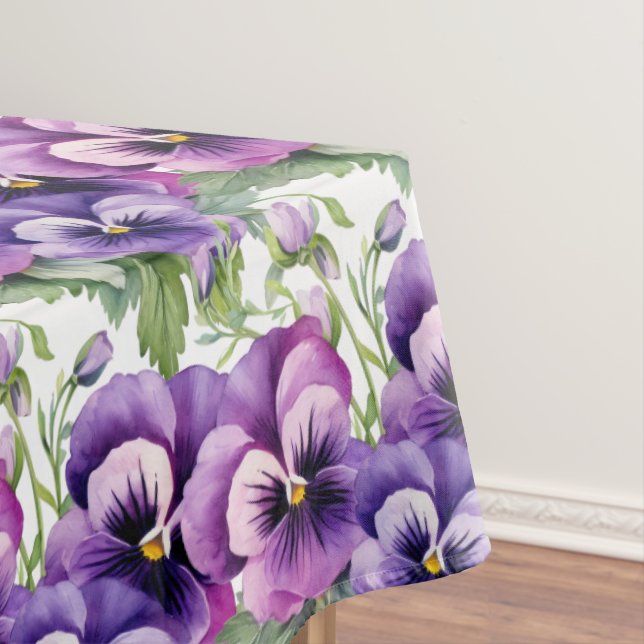 Mantel Moda Pansies Púrpura (In Situ)