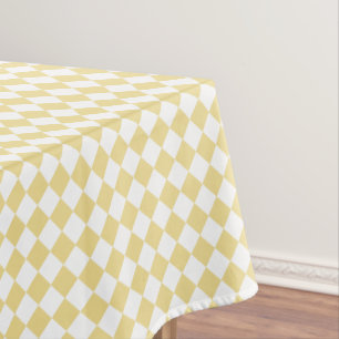 Mantel Moda Patrón de color amarillo amarillo de oro blan