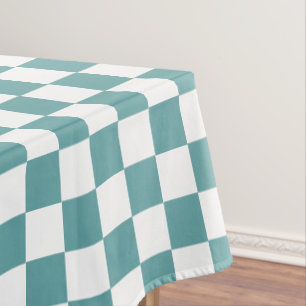 Mantel Moda retro Modelo de Guay Cadet Blue White Checker