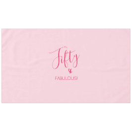 Mantel Moda simple 50 y FABULOSA! Rosa en rosa