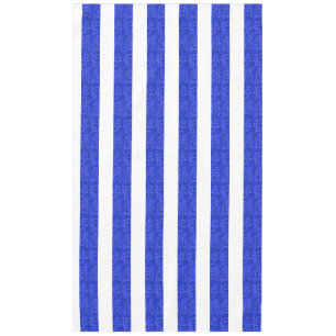Mantel Moda Tiras Geométricas Azules Tablloth