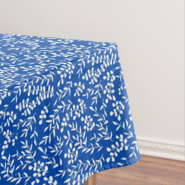 Mantel Modalidad floral simple de granja en azul