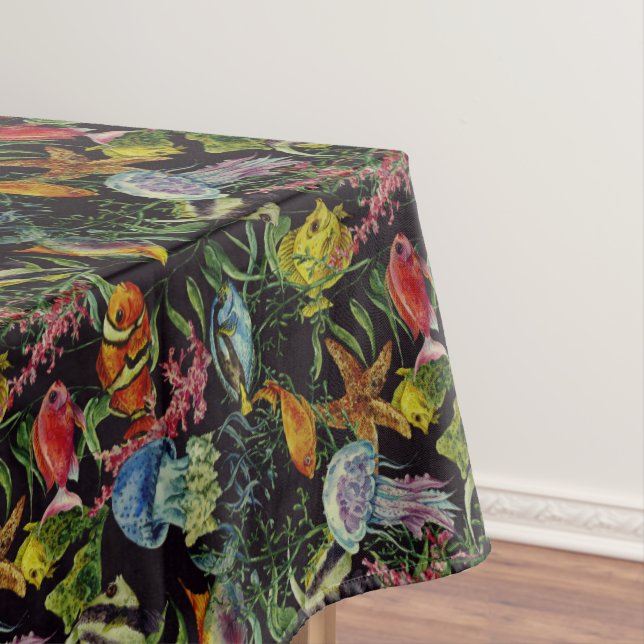 Mantel Modelo 1 de la vida marina de la acuarela (In Situ)