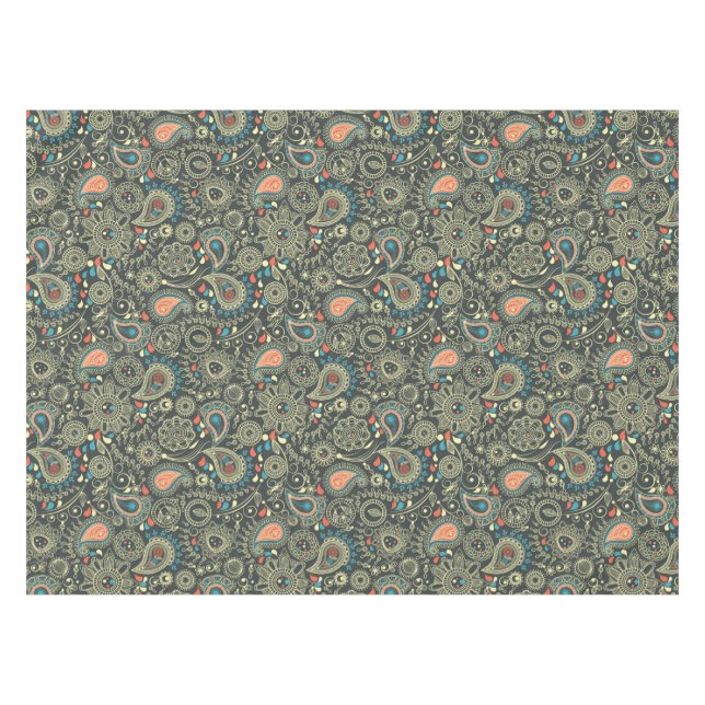 Mantel Modelo 3 de Paisley (Frente (Horizontal))